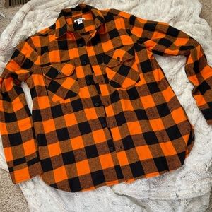 Orange and Black Flannel shirt